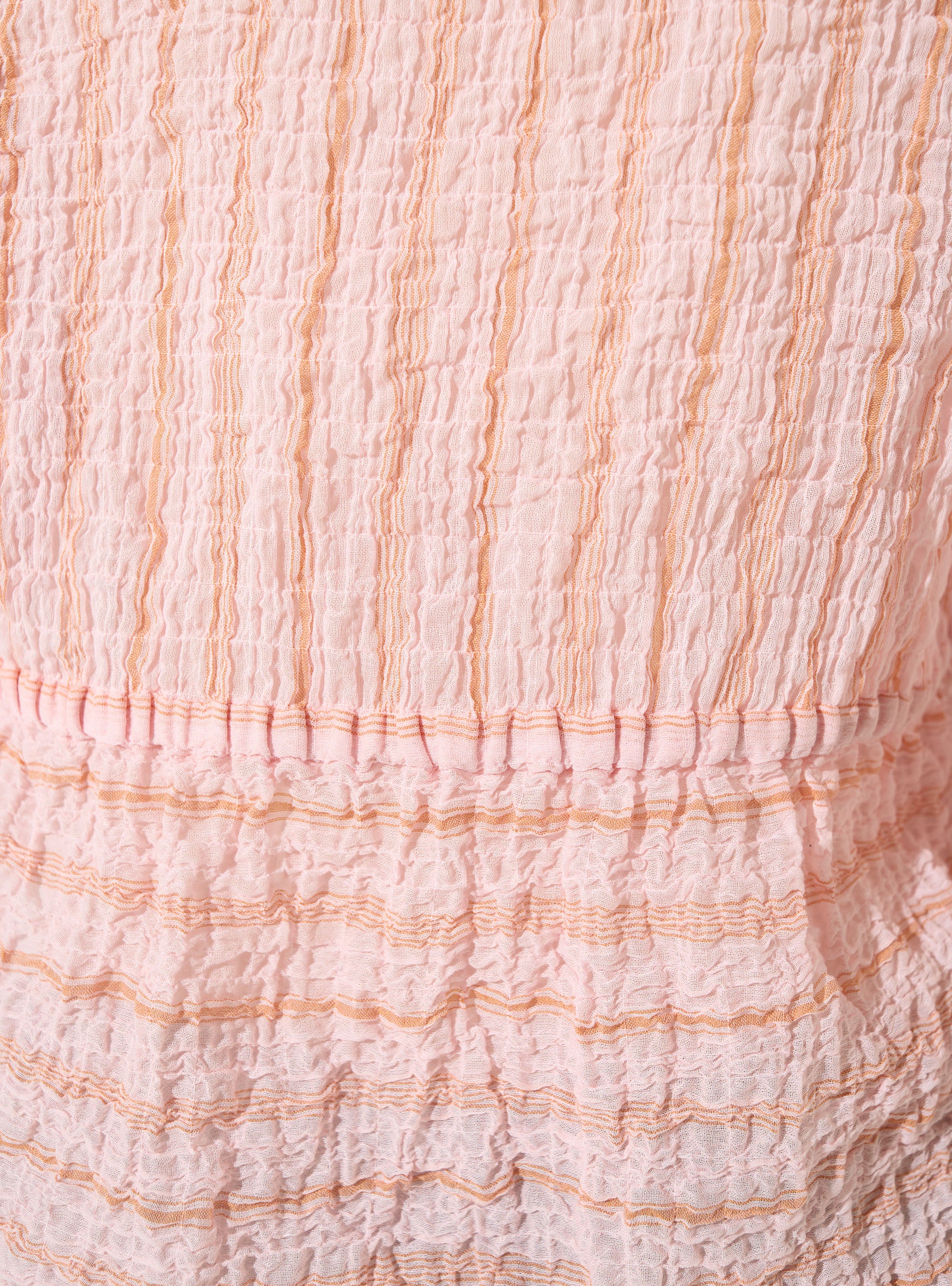 Blouse ajustée en coton rose - Image 3