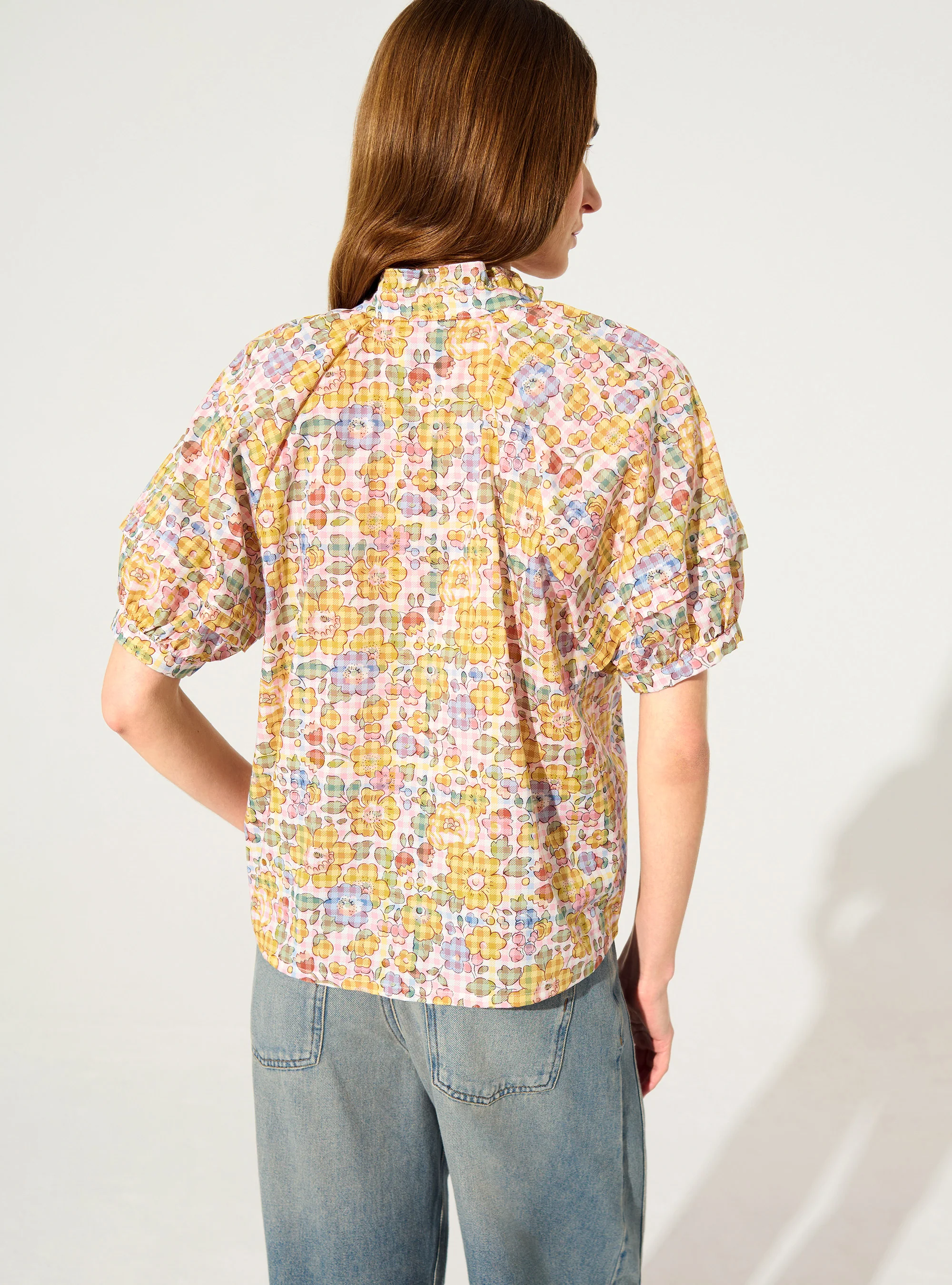 Blouse droite en tissu Liberty - Image 4
