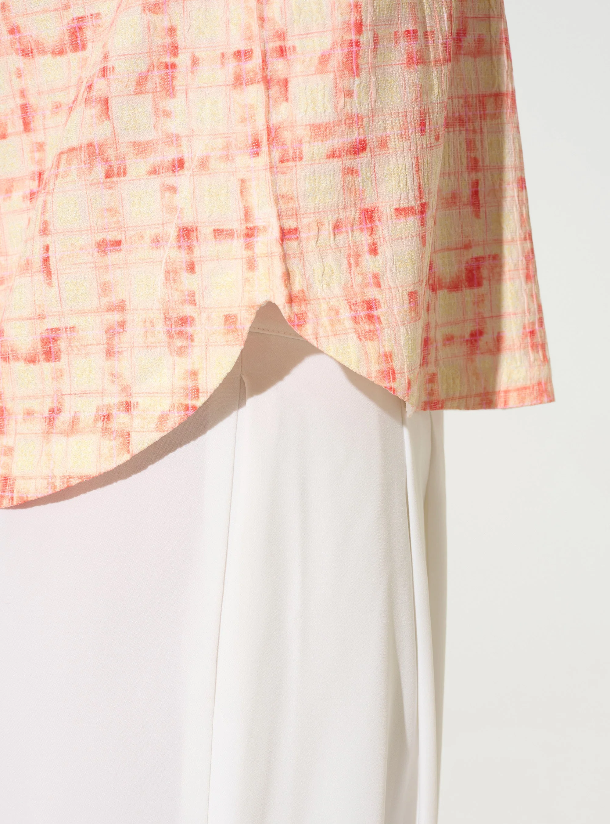Blouse droite imprimée orange - Image 3
