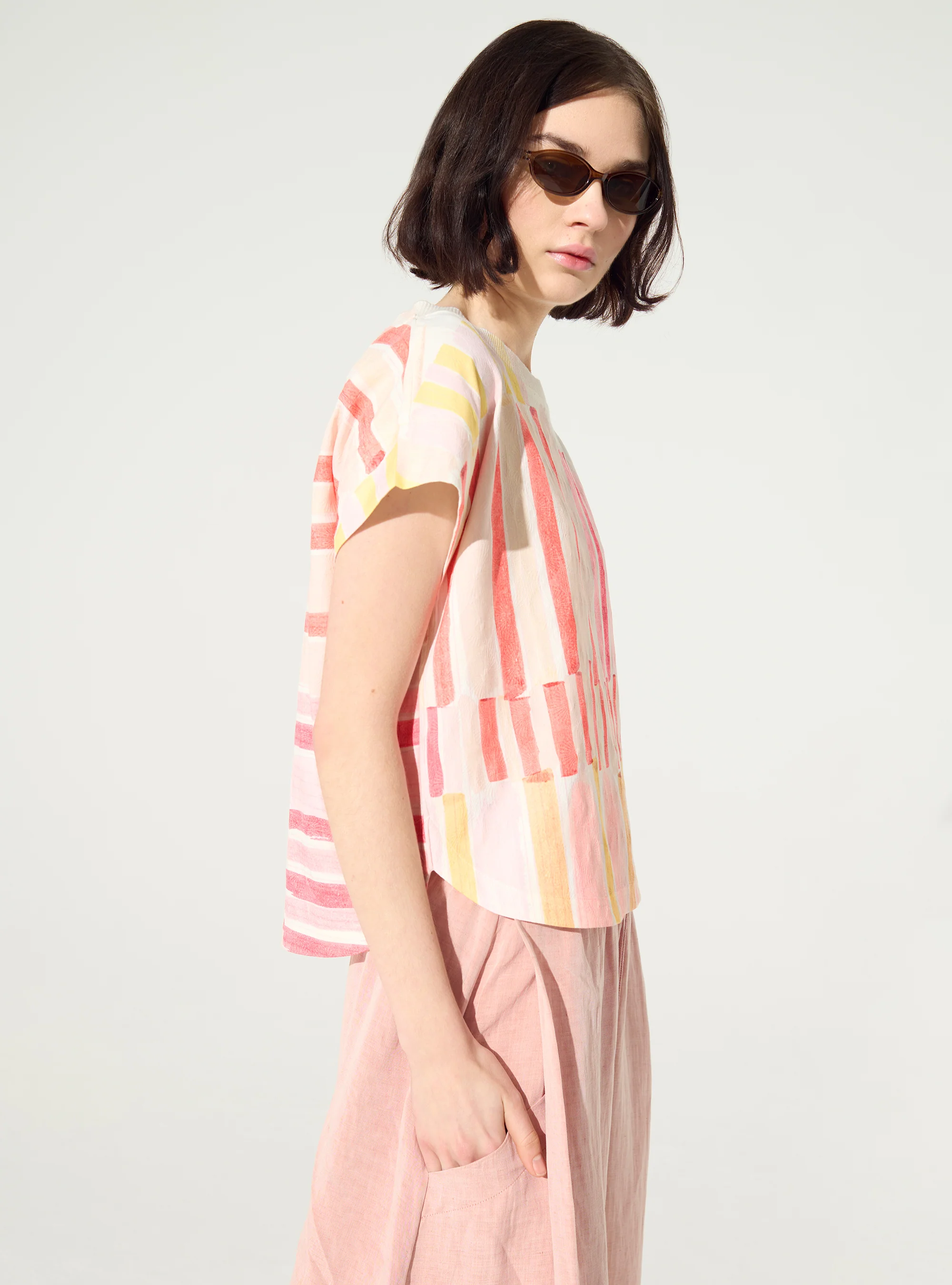 Blouse sublimée rouge - Image 3