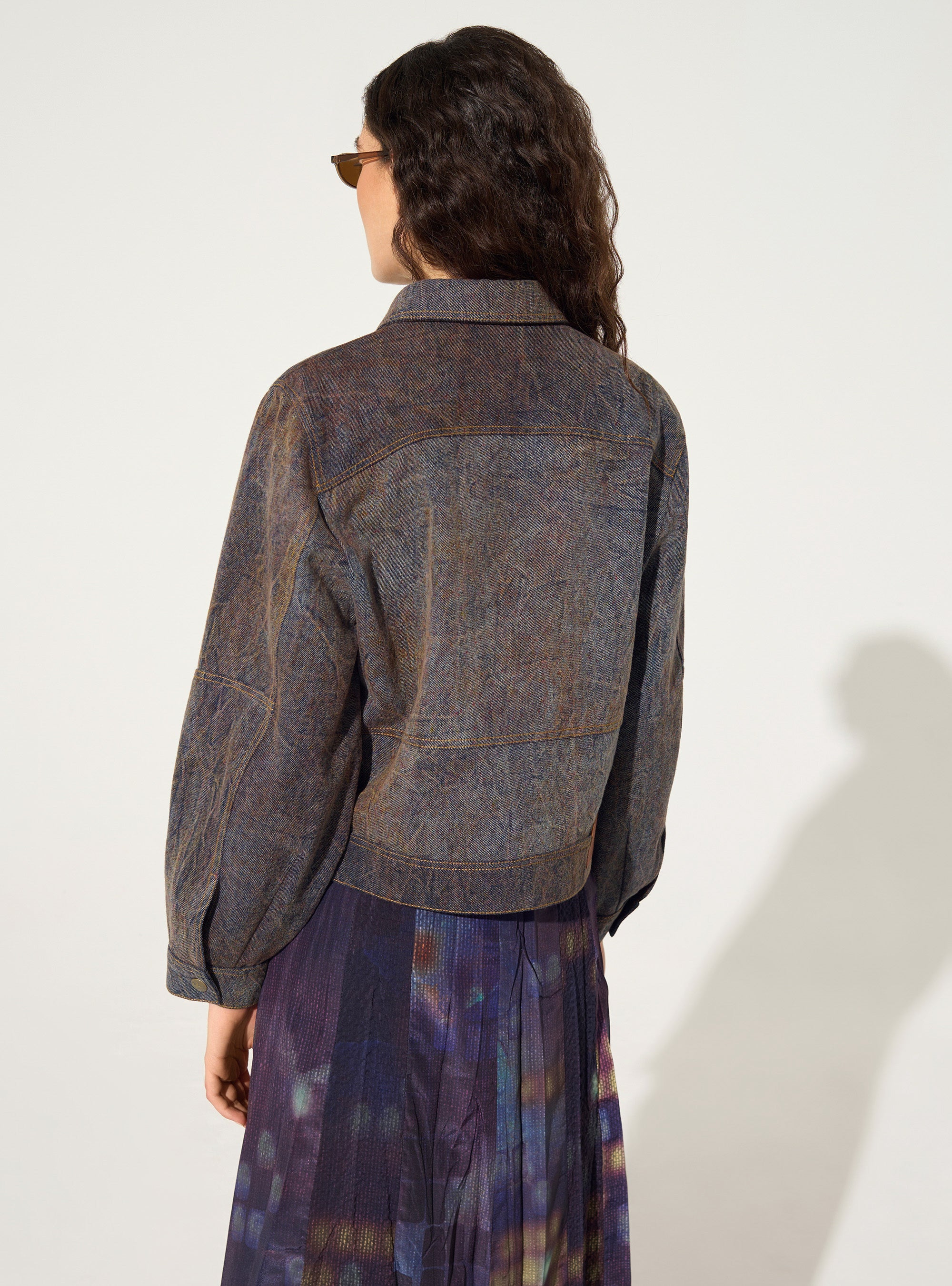 Blouson délavé en denim - Image 5
