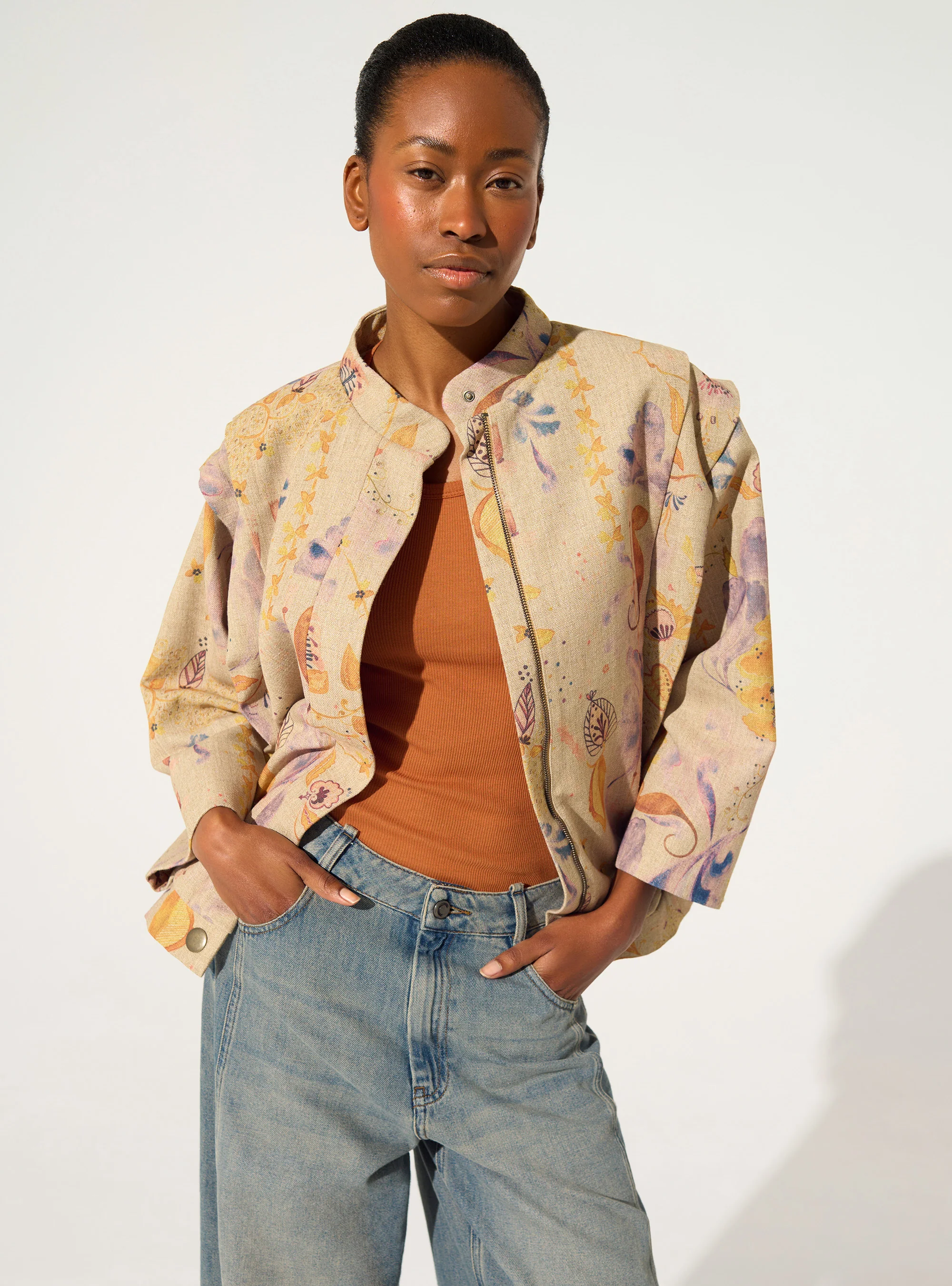 Blouson sublimé marron - Image 3