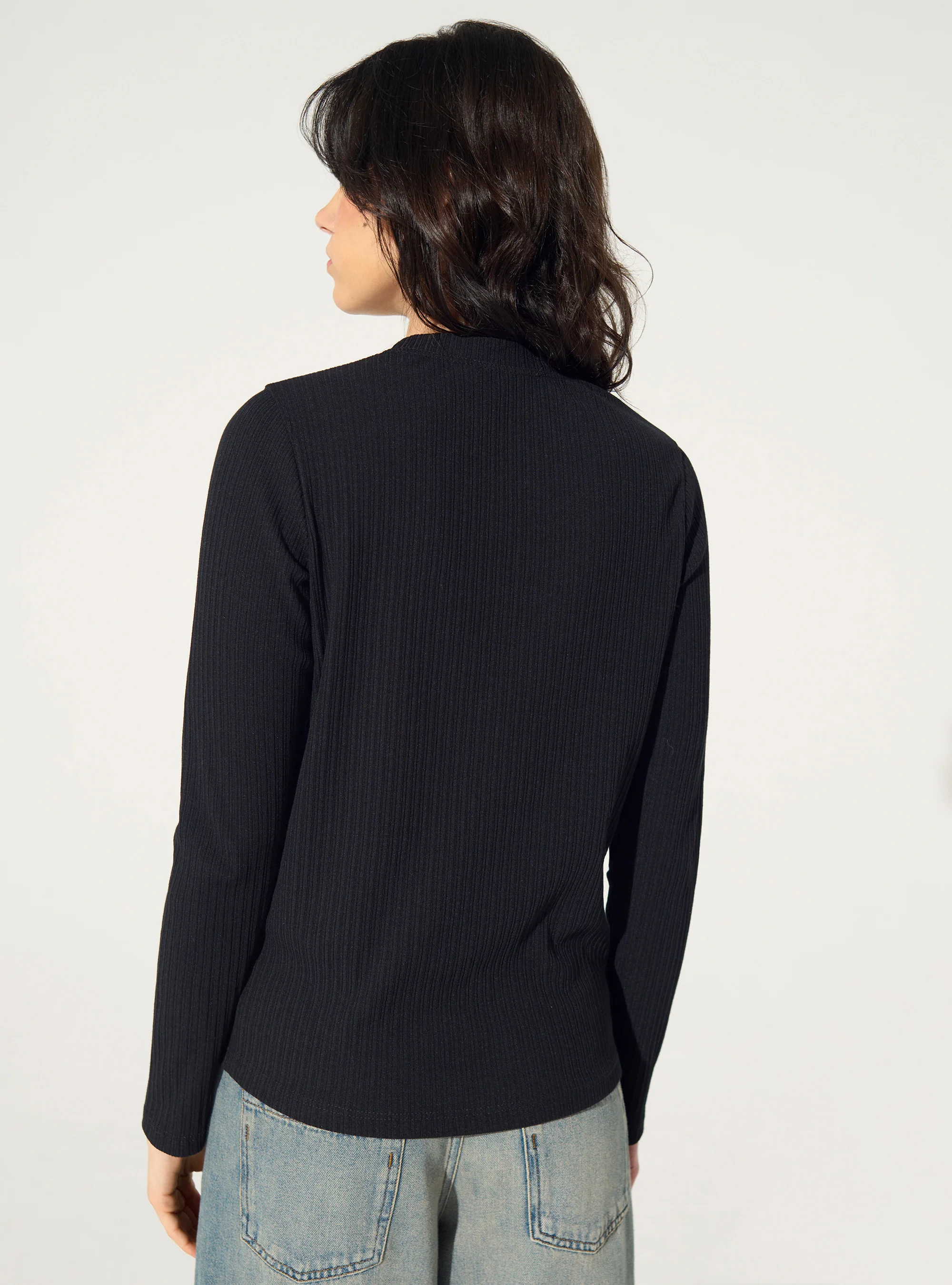 Cardigan en coton noir - Image 4