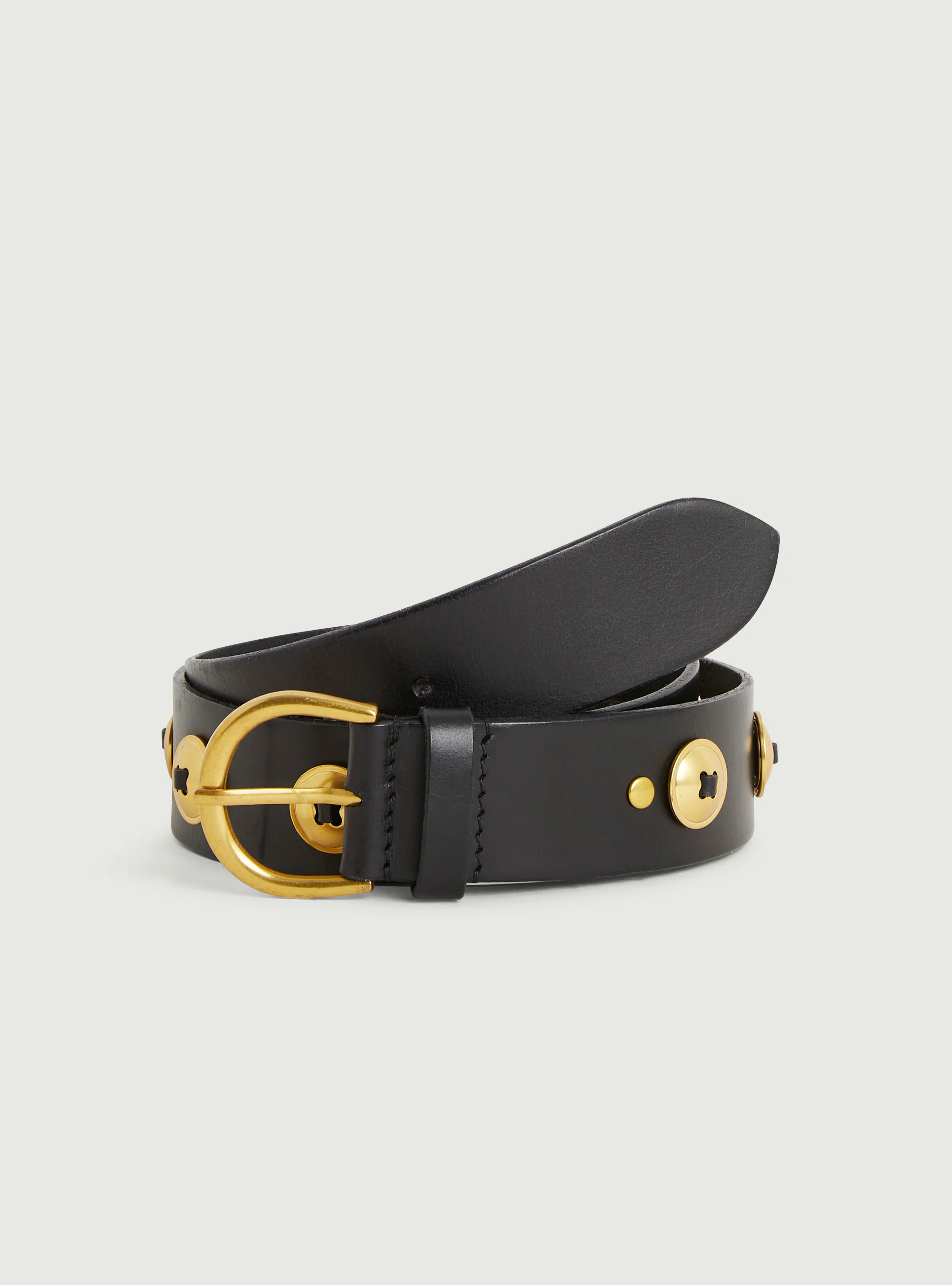 Ceinture en cuir noir - Image 3