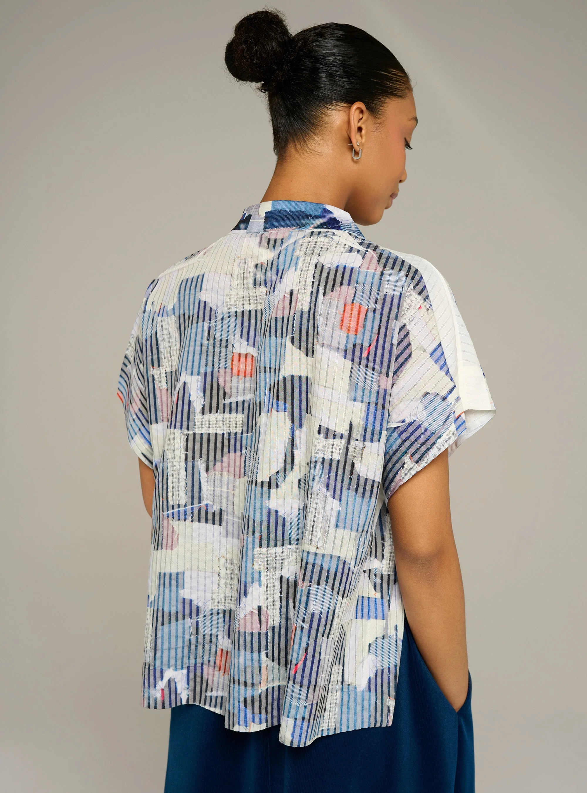 Chemise oversize manches courtes imprimée - Image 4