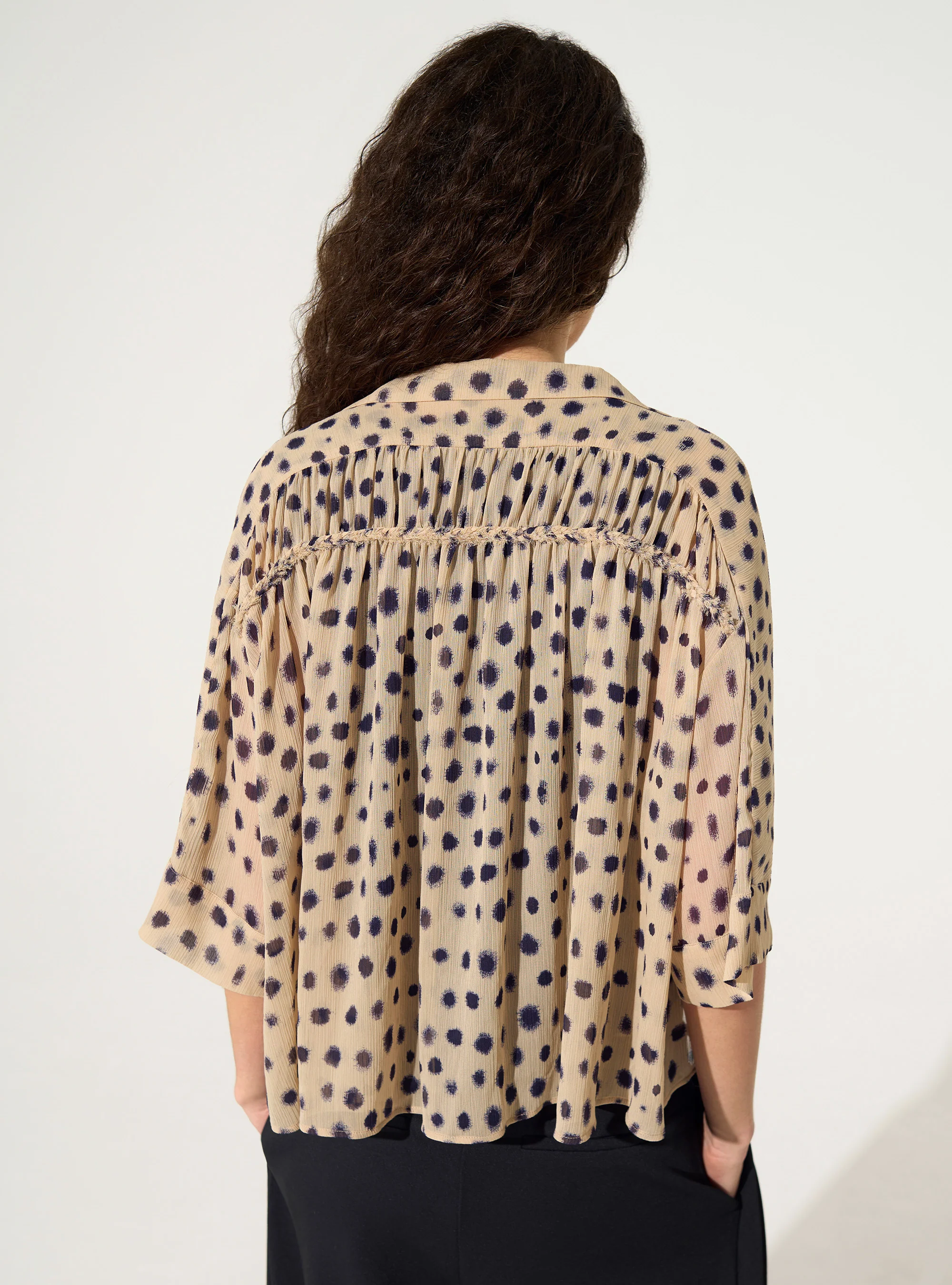 Chemise oversize XXL imprimé maison rose - Image 5