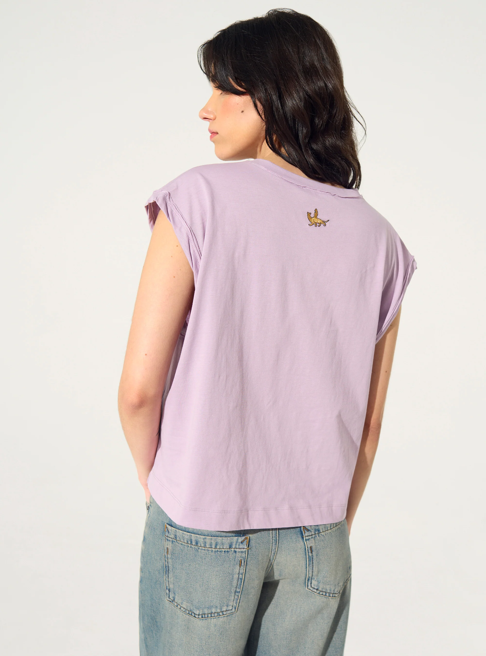 Débardeur en coton biologique violet - Image 4