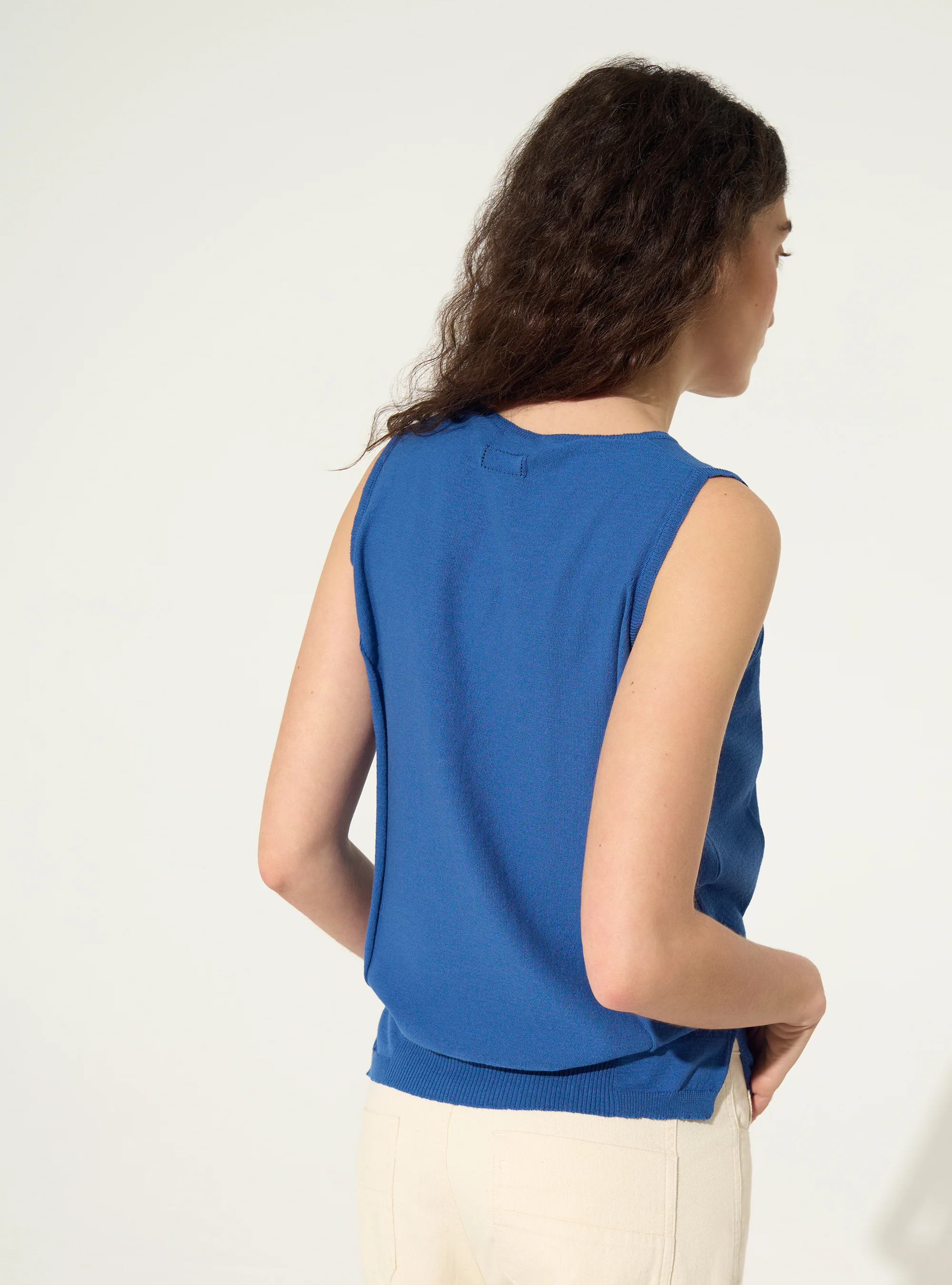 Débardeur en coton bleu - Image 4