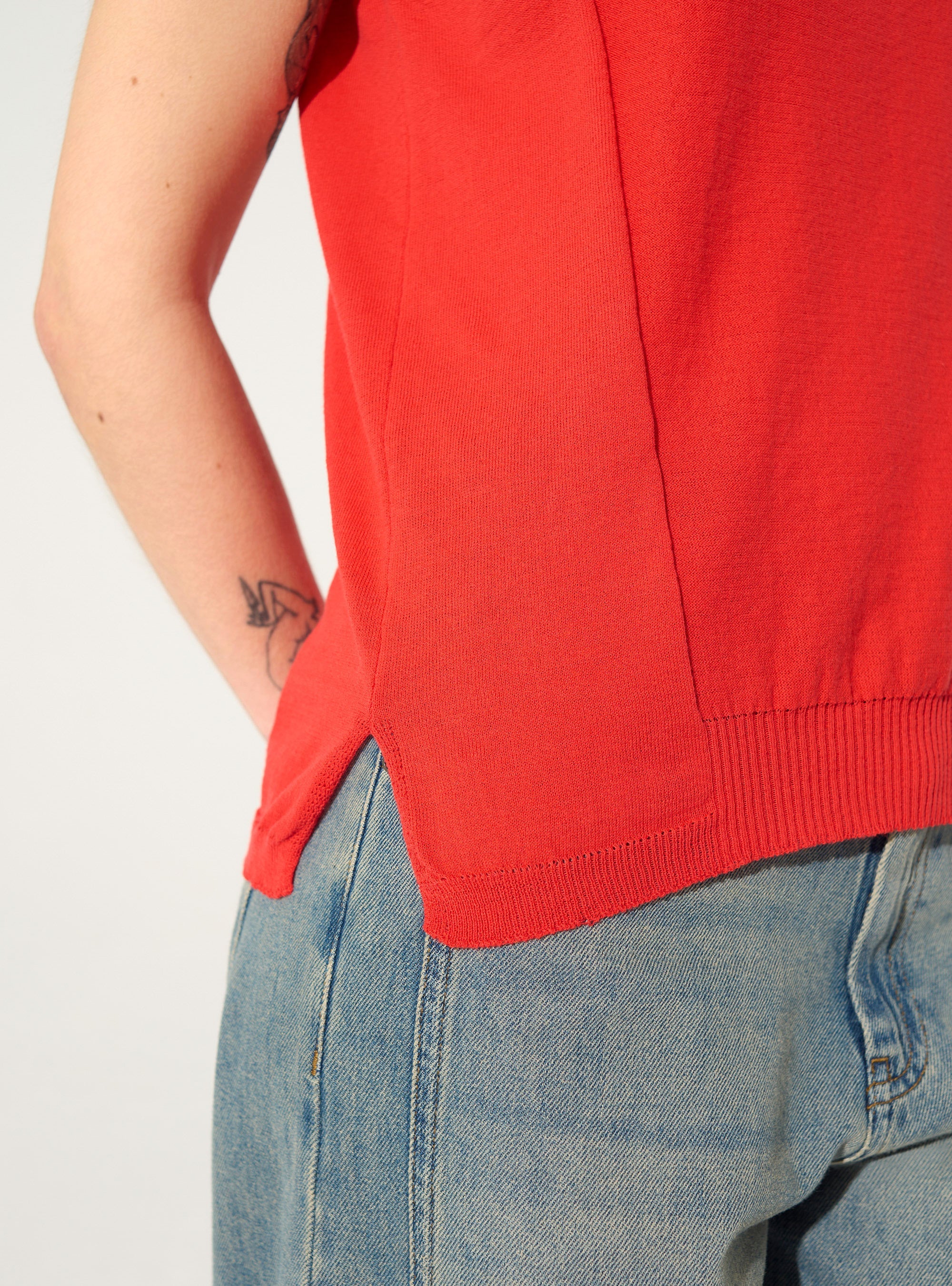 Débardeur en coton rouge - Image 3
