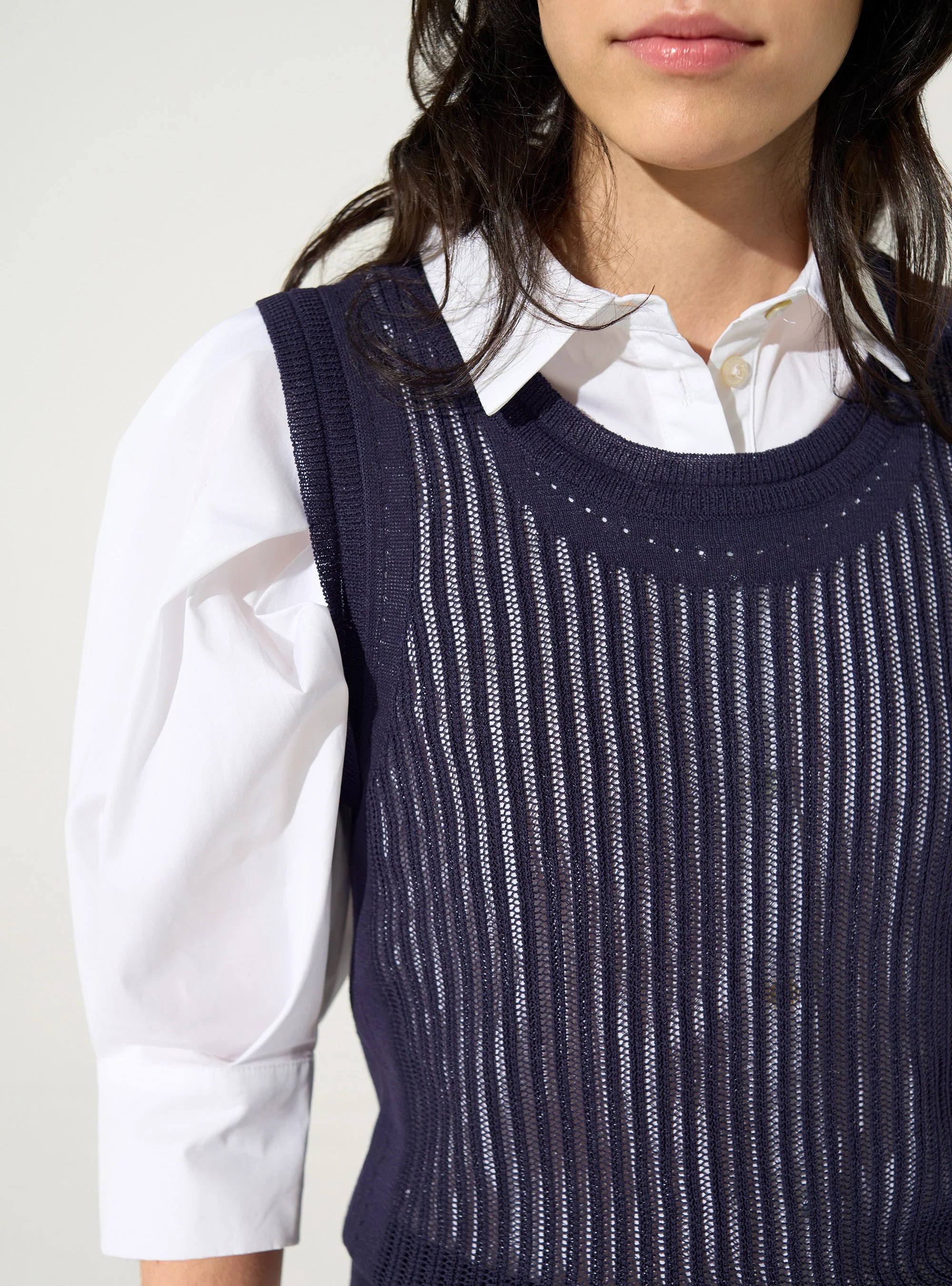 Débardeur en maille violet - Image 3