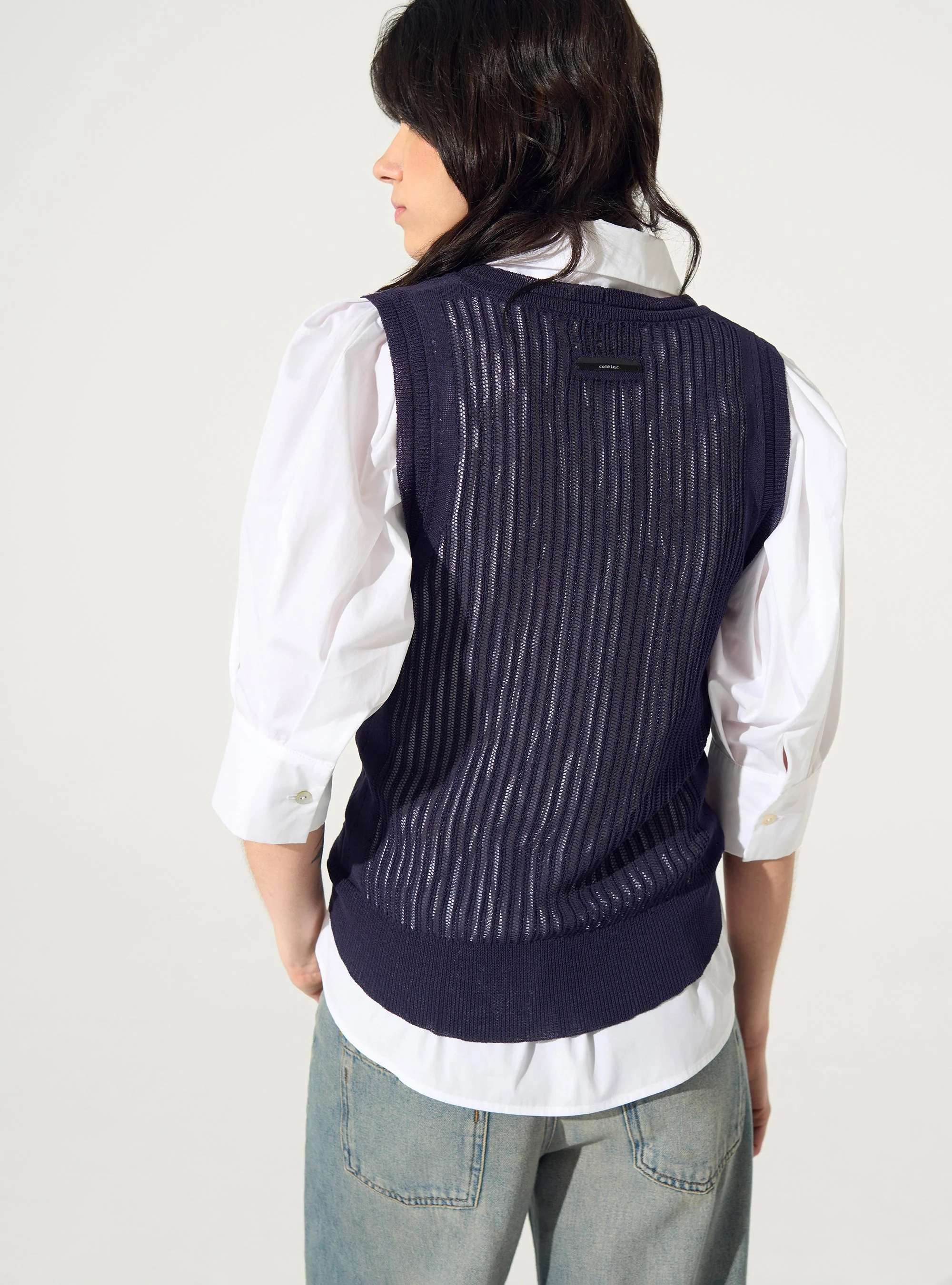 Débardeur en maille violet - Image 4
