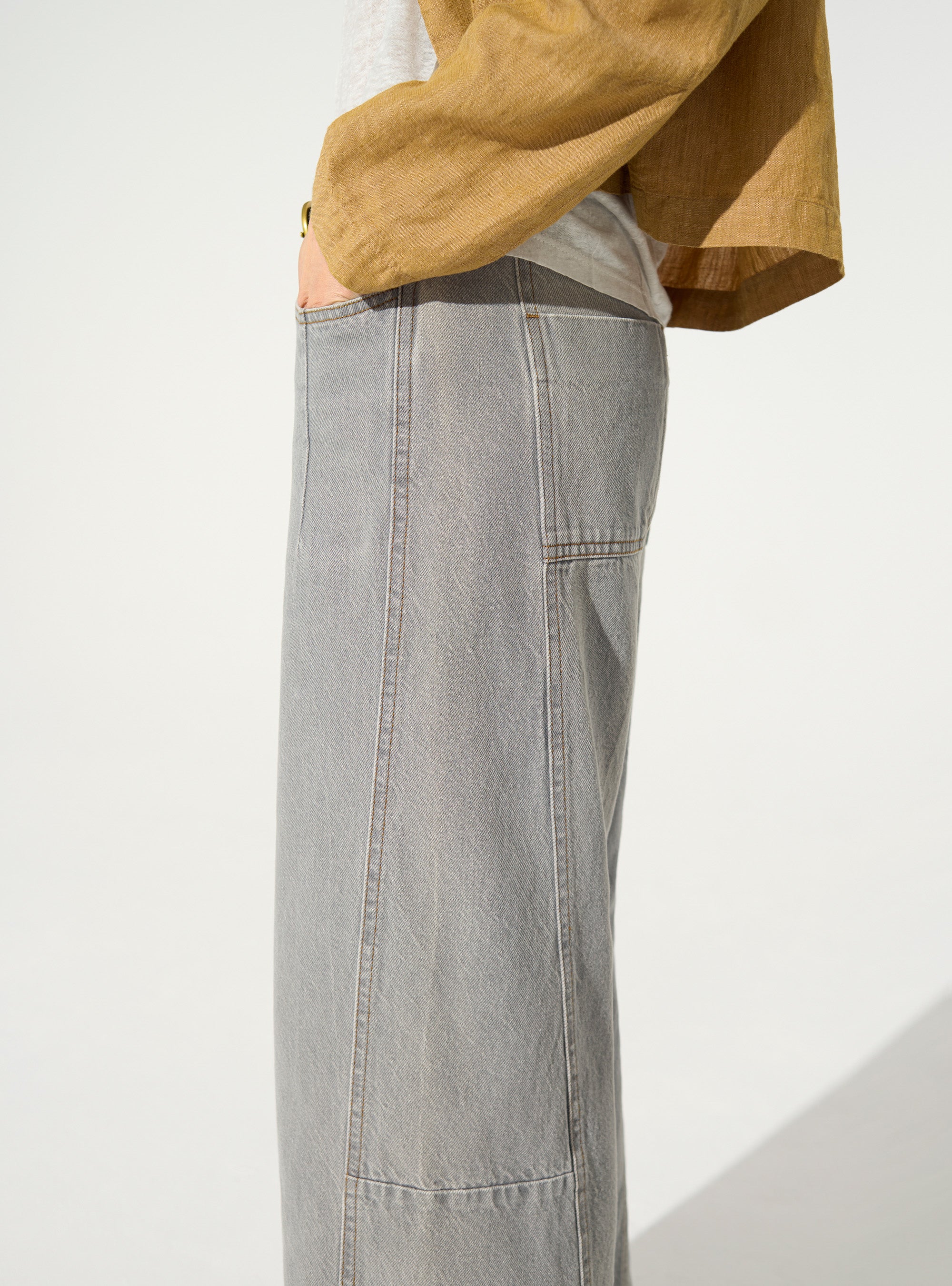 Jean en coton gris - Image 3
