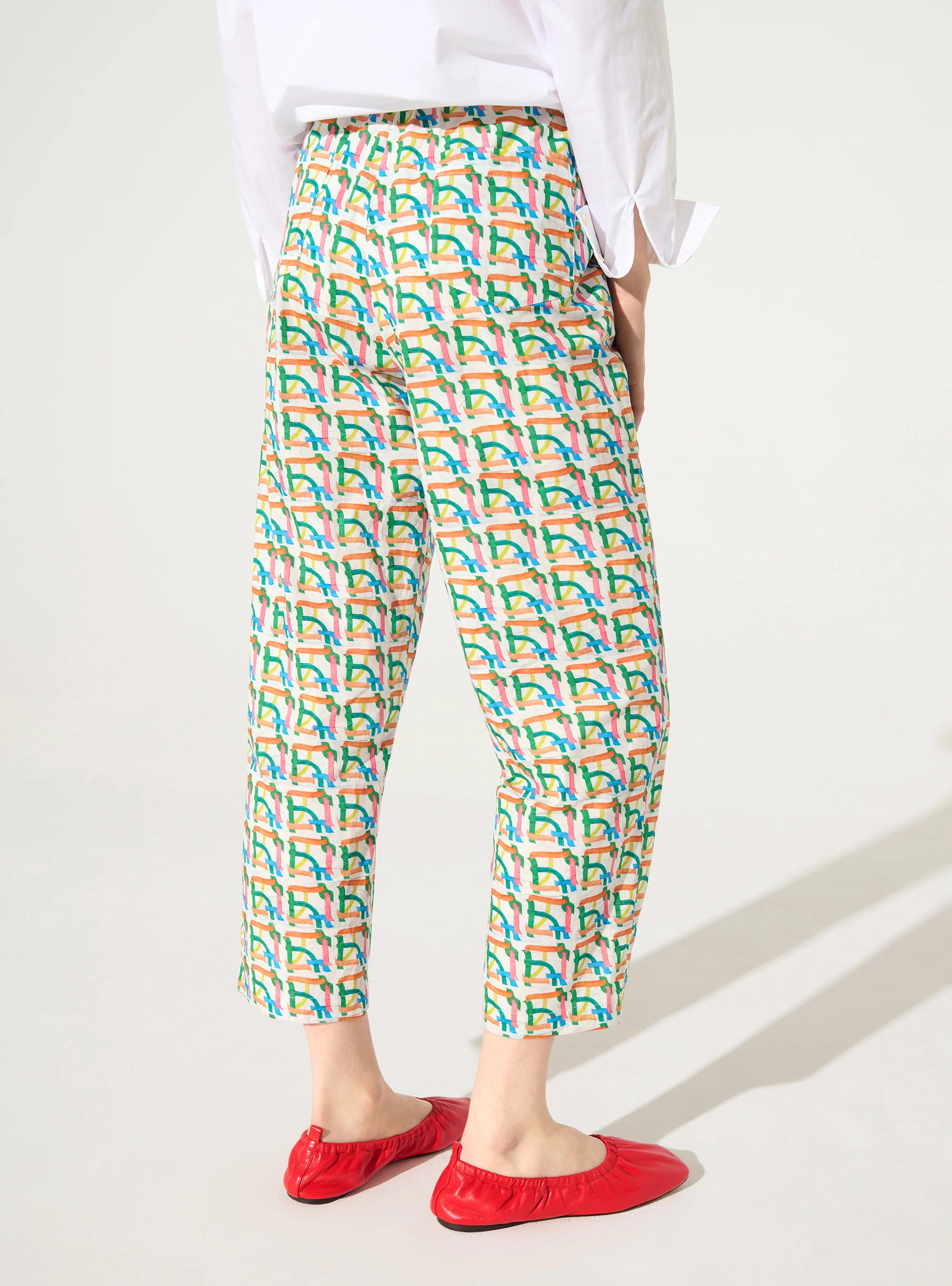 Pantalon imprimé en coton - Image 4