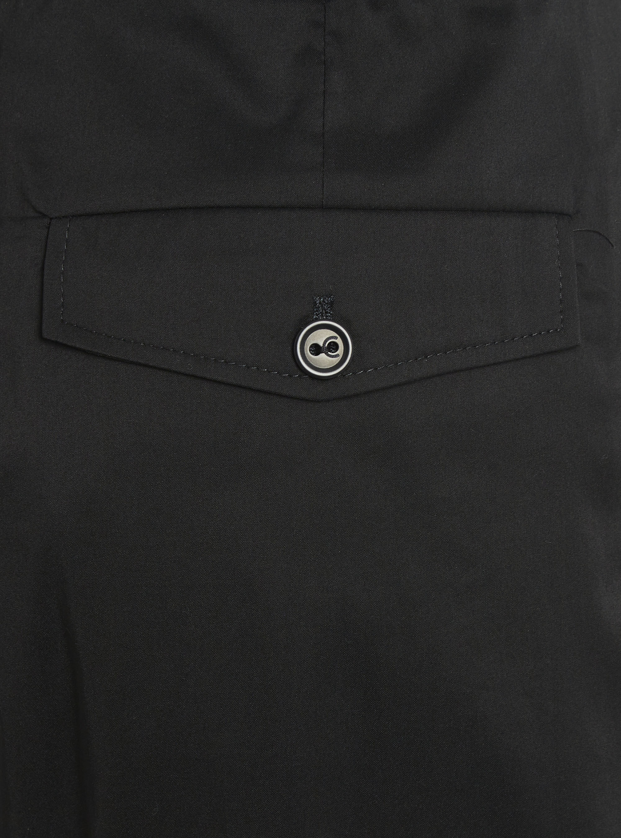 Pantalon large en matière mélangée noir - Image 3