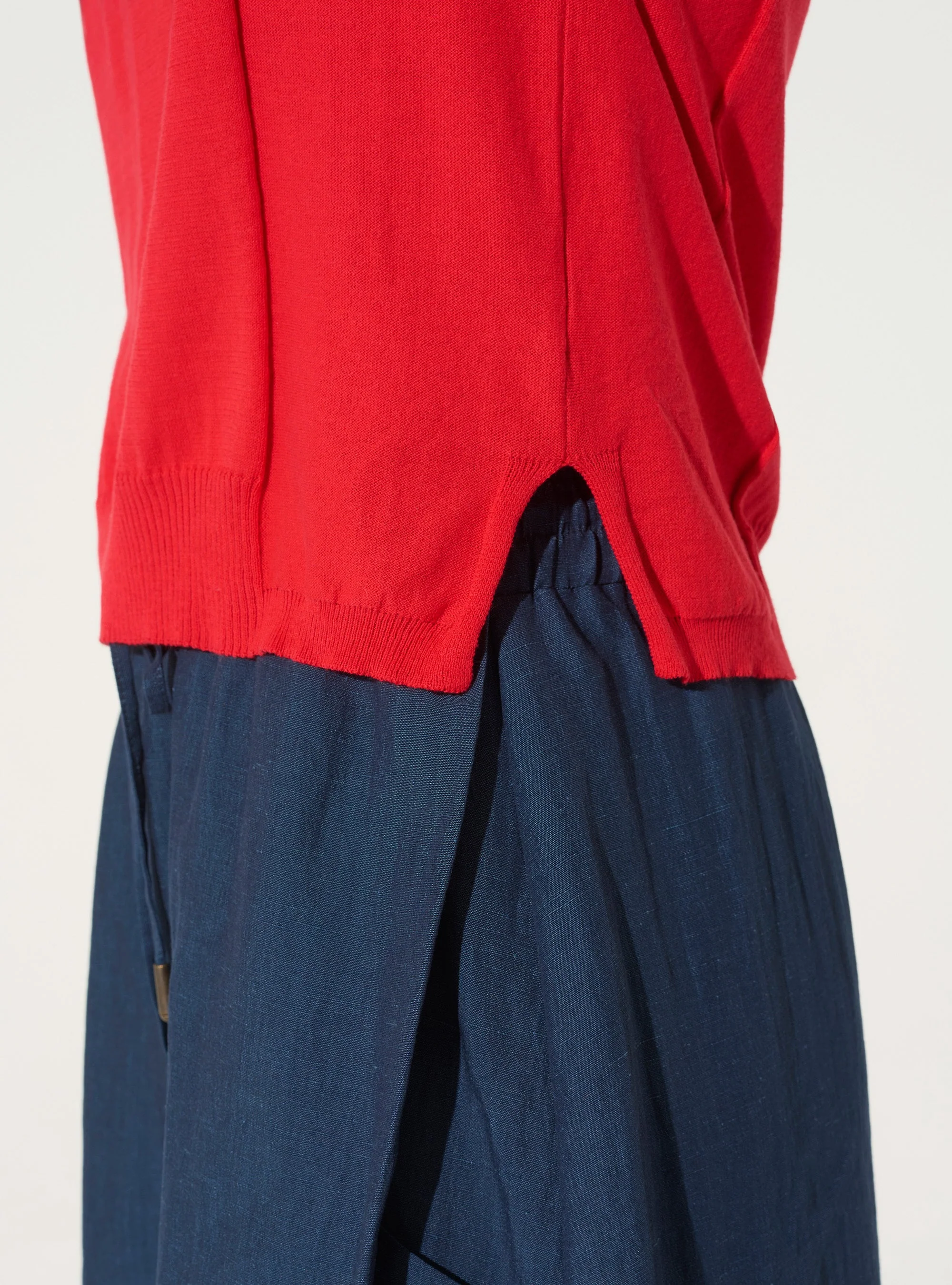 Polo en coton biologique rouge - Image 3