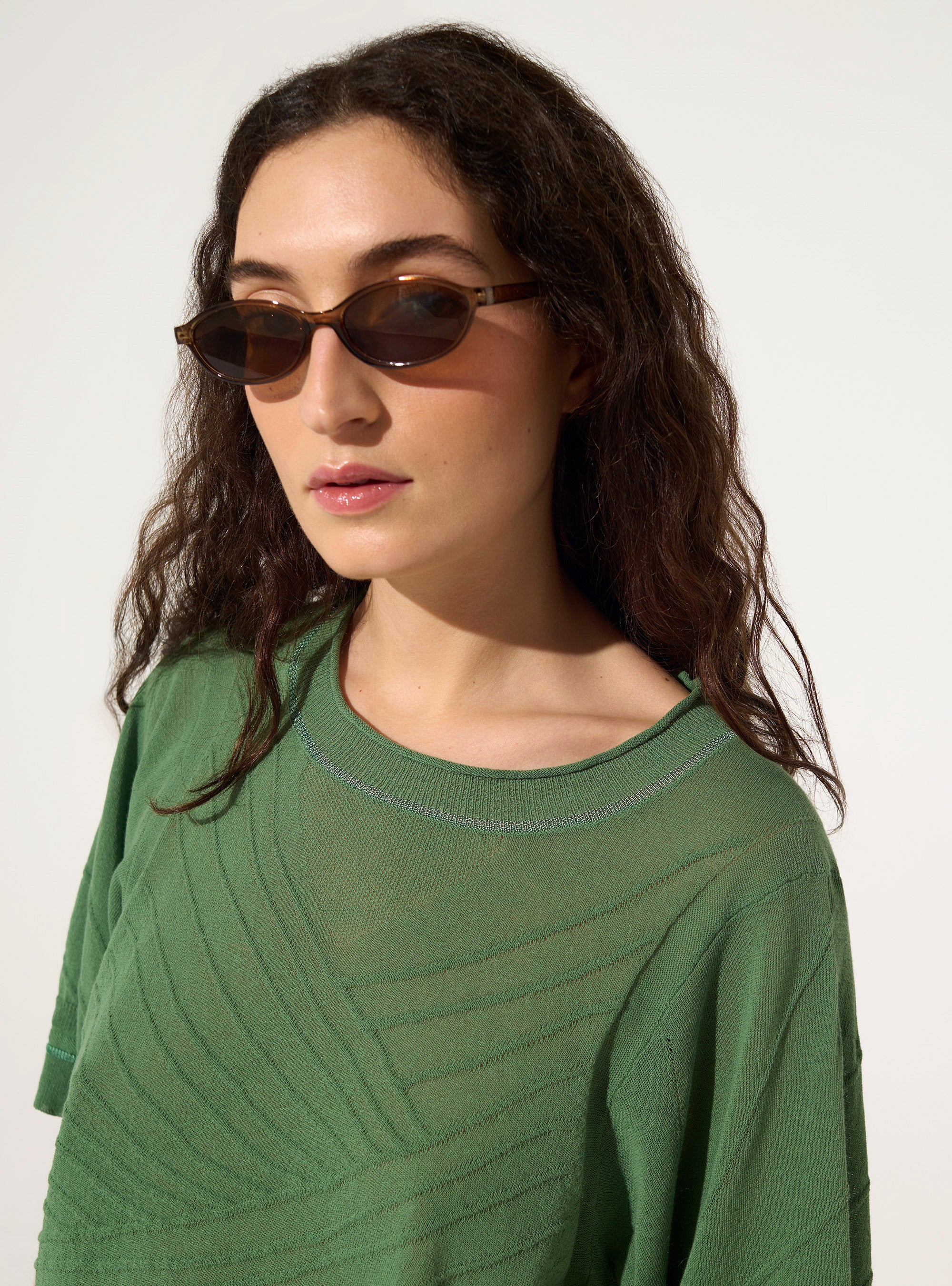 Pull en coton vert - Image 3