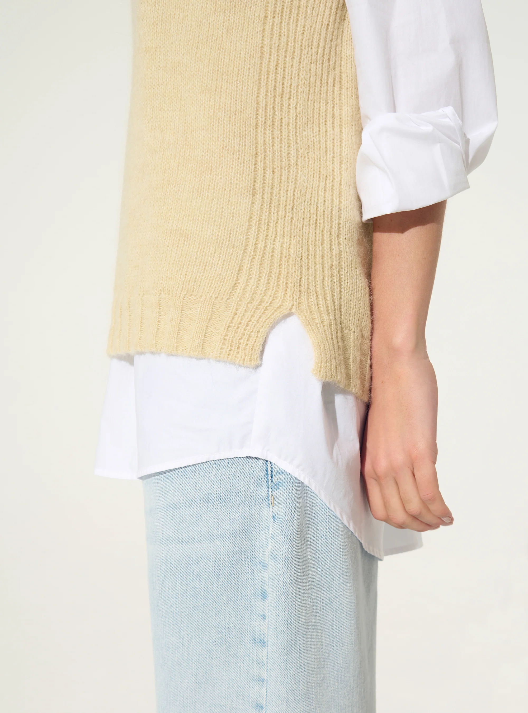 Pull sans manches écru - Image 3
