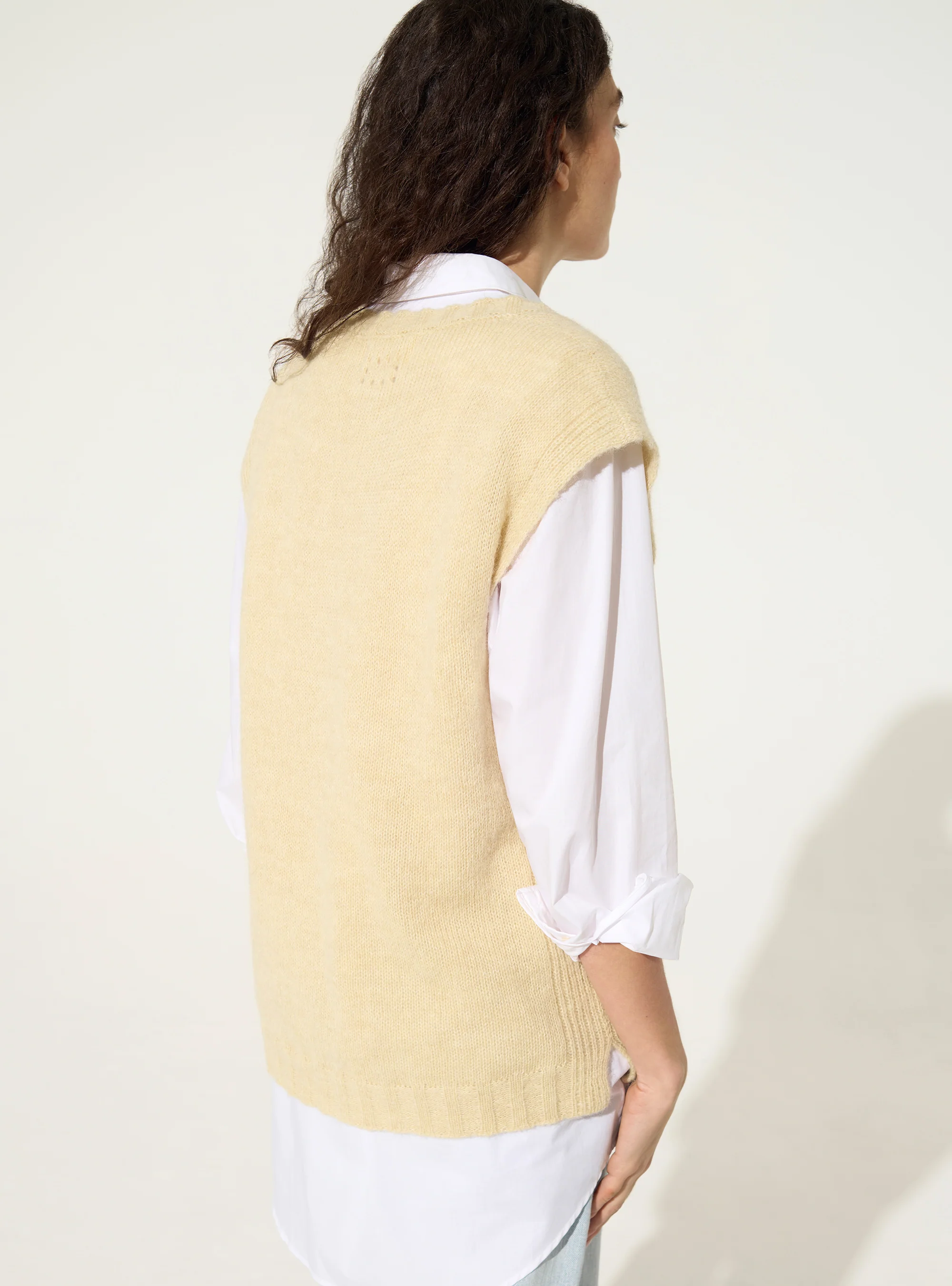 Pull sans manches écru - Image 4