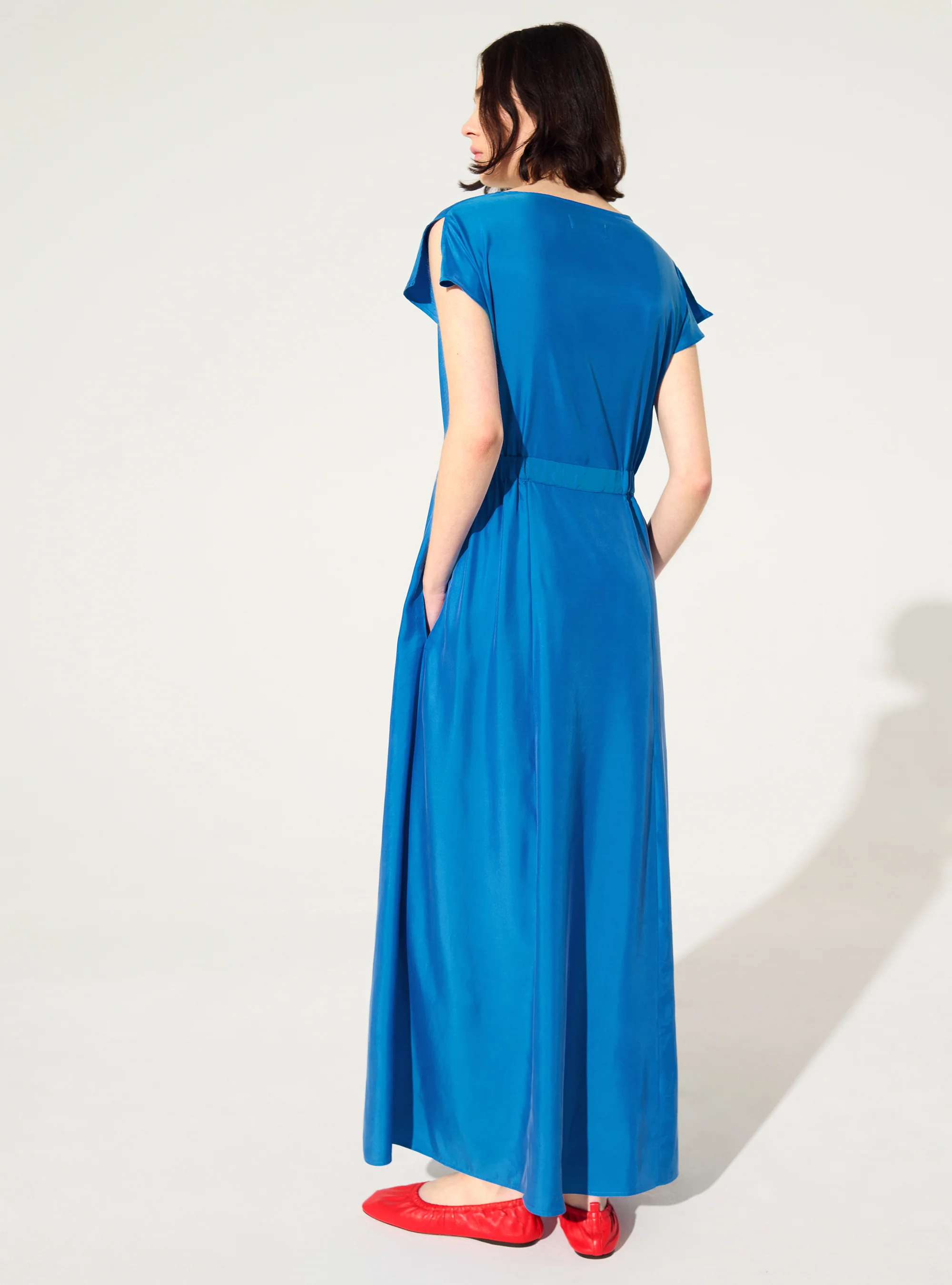 Robe ajustée bleue - Image 4