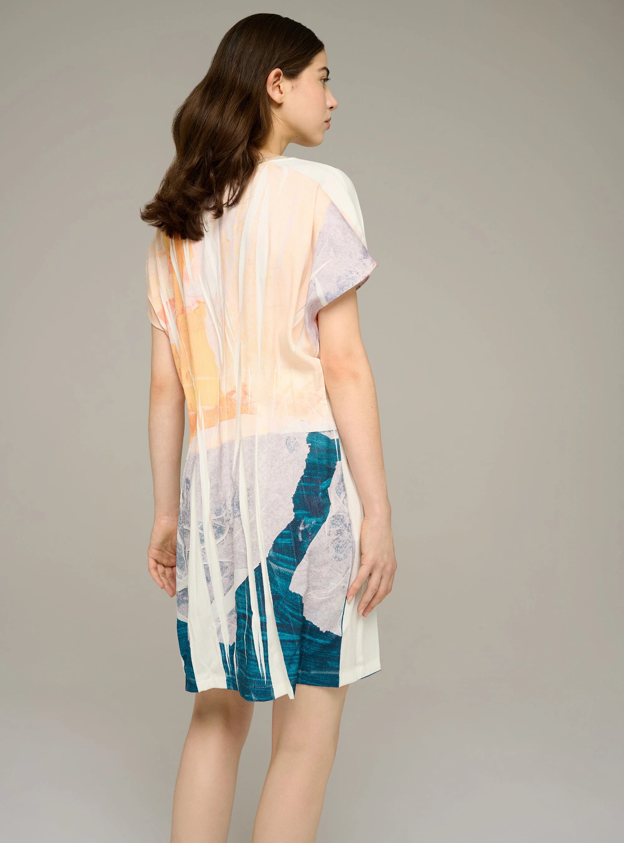 Robe courte cintrée imprimée - Image 4