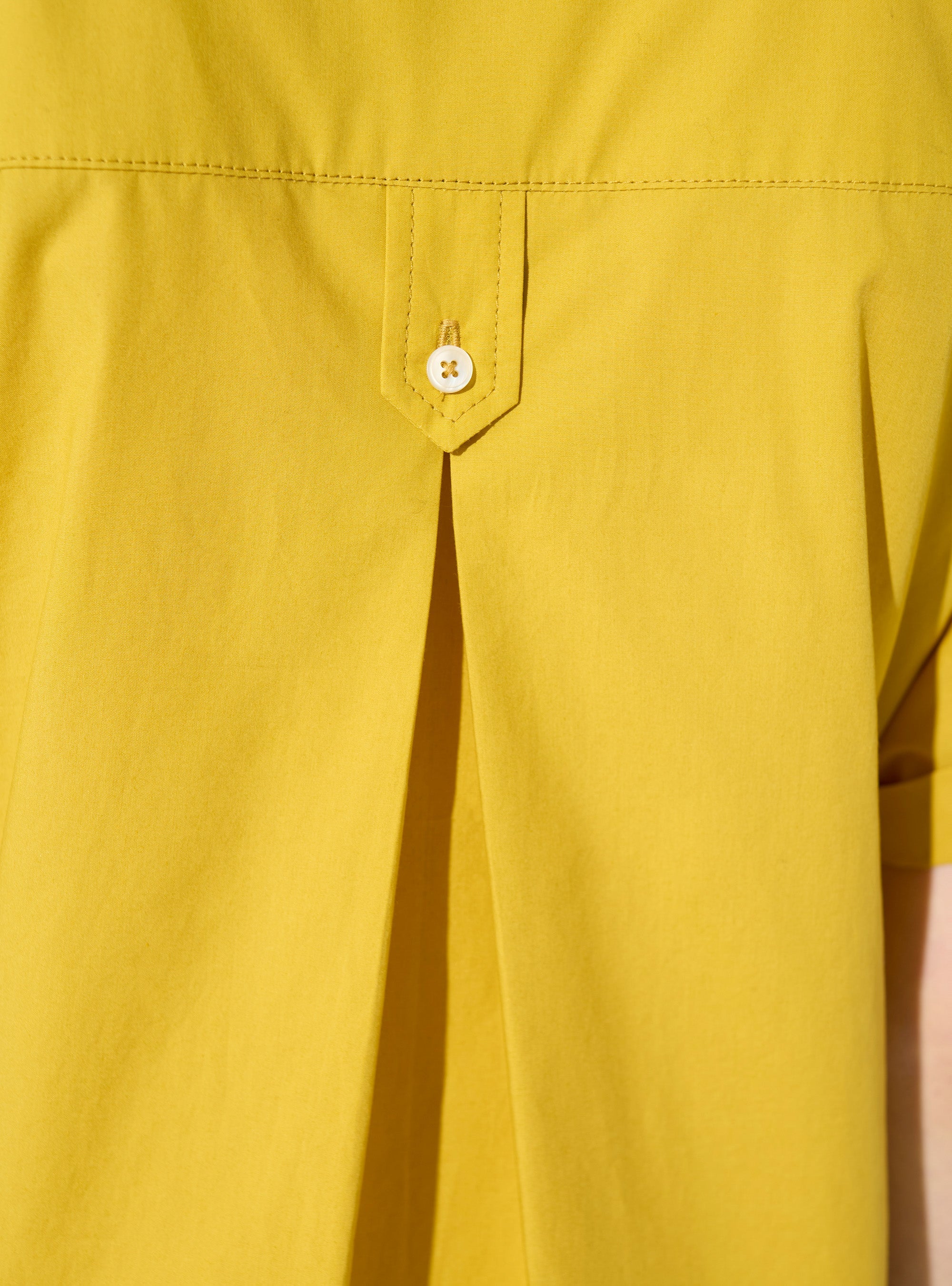 Robe oversize en coton biologique jaune - Image 3