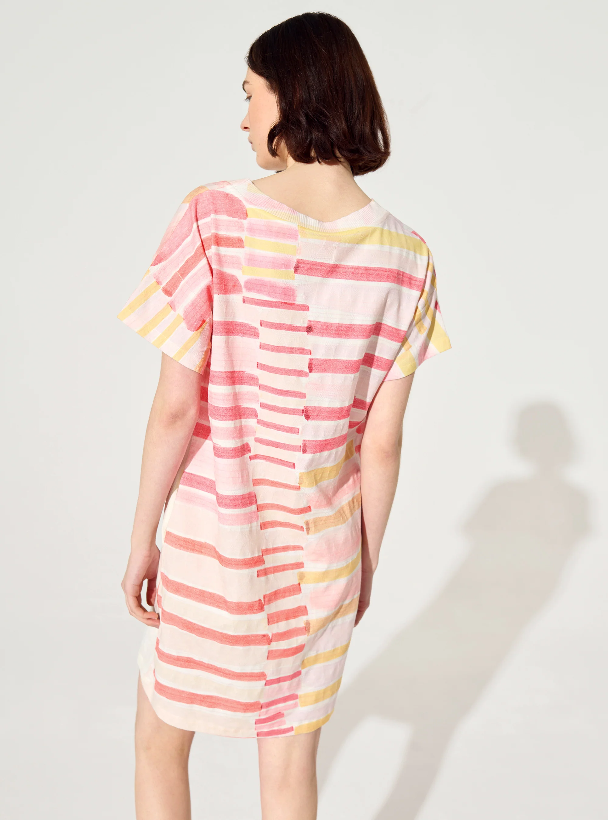 Robe t-shirt imprimée rouge - Image 5