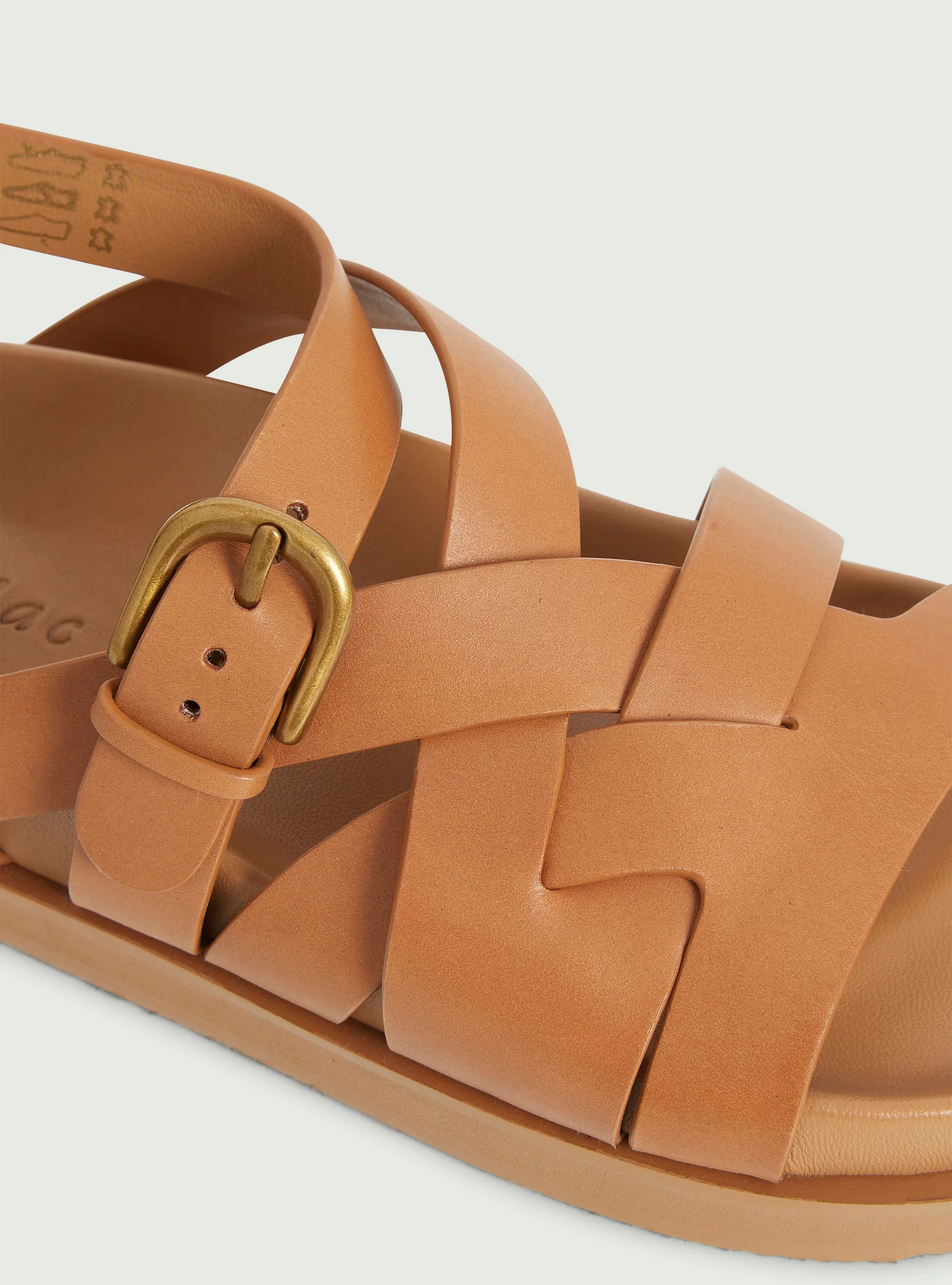 Sandales en cuir marron - Image 4