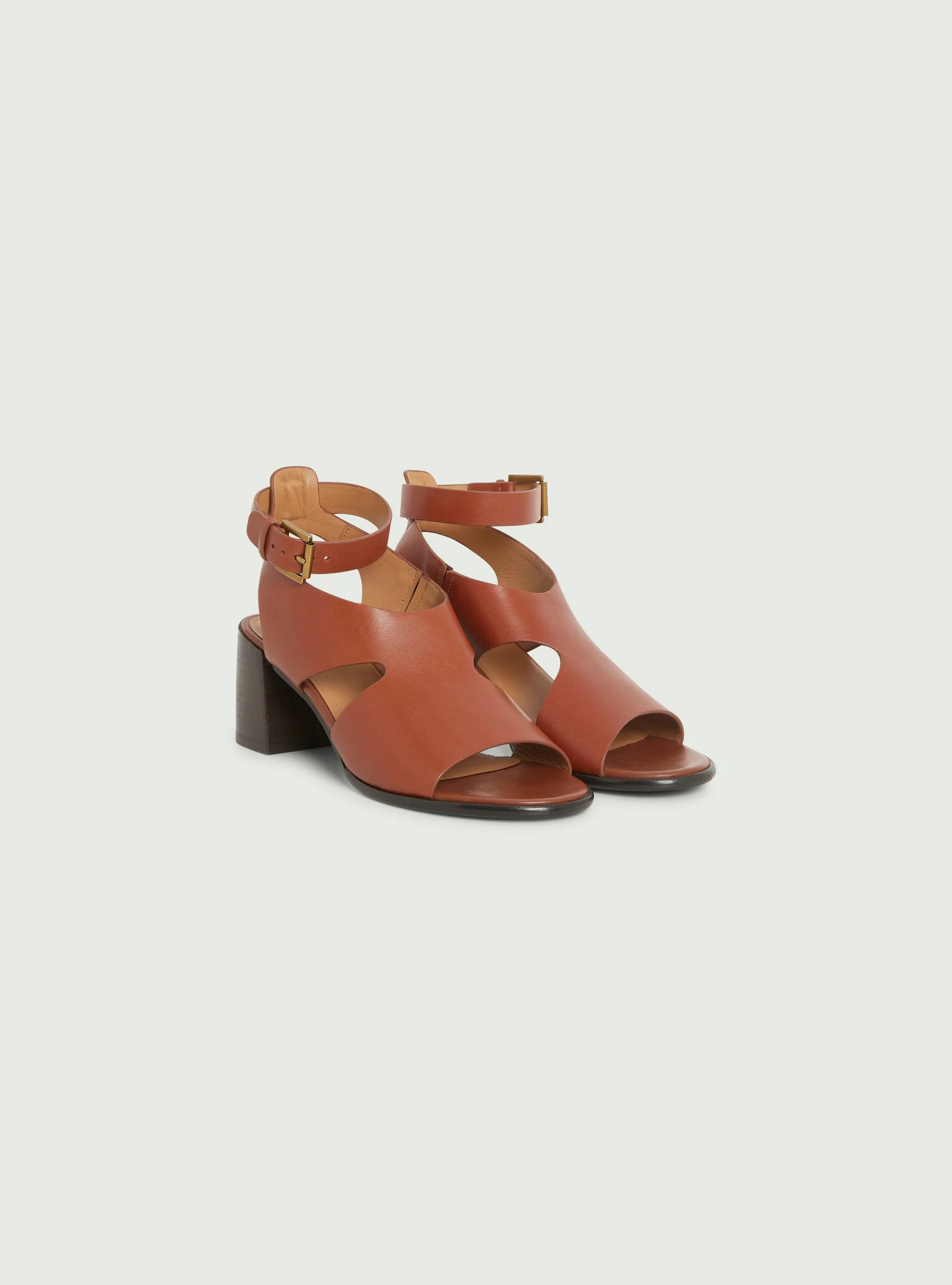 Sandales à talons en cuir - Image 3