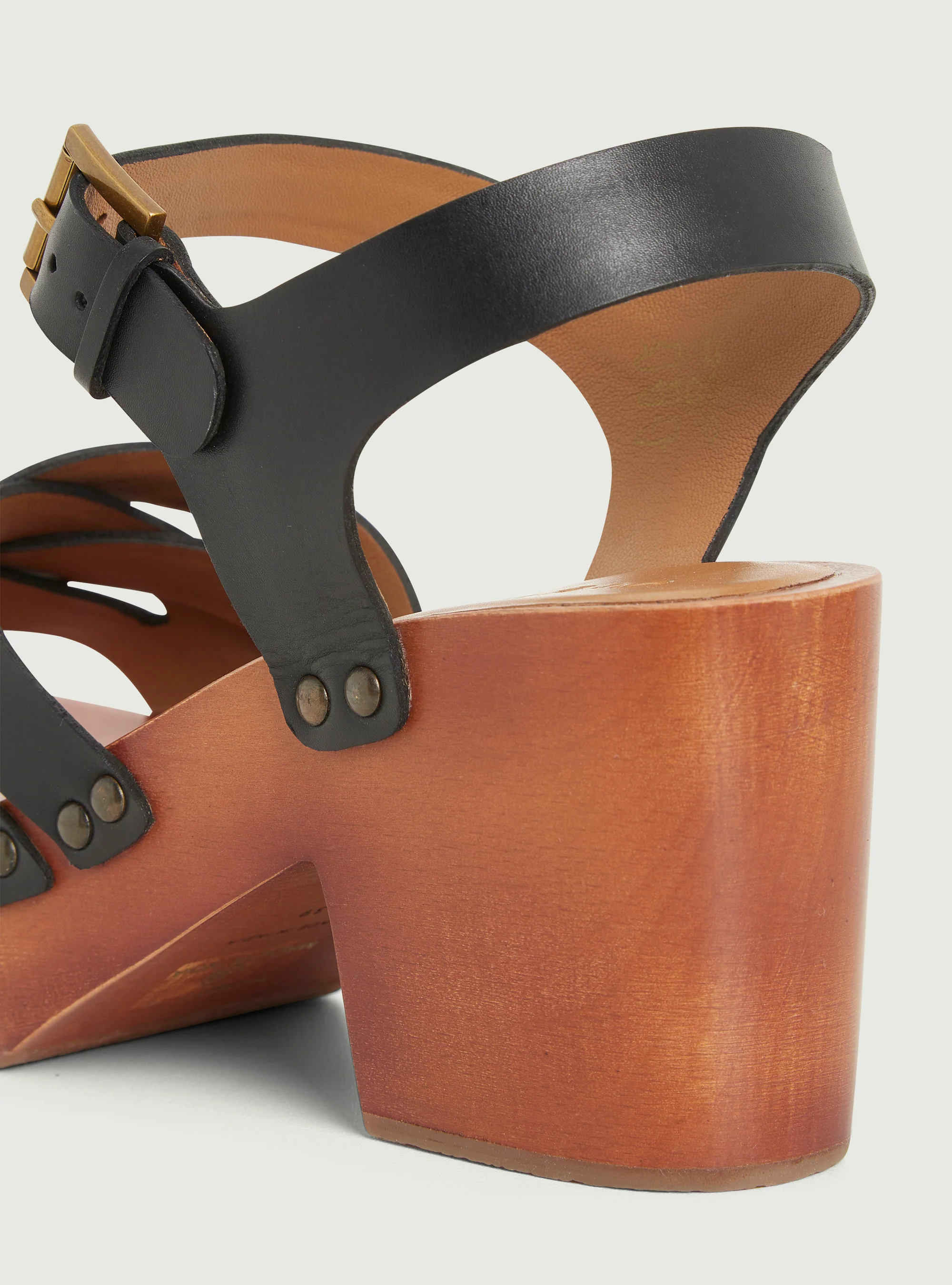 Sandales en cuir noir - Image 5