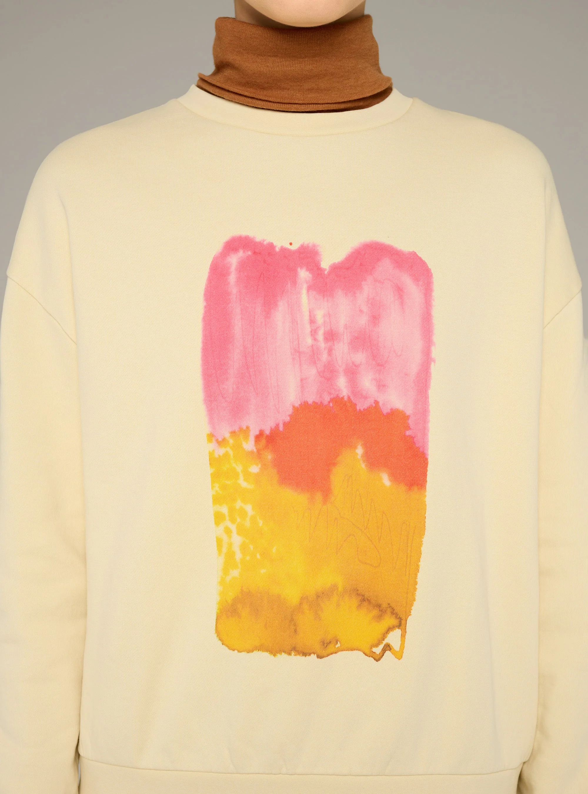 Sweat imprimé oversize en coton biologique - Image 3