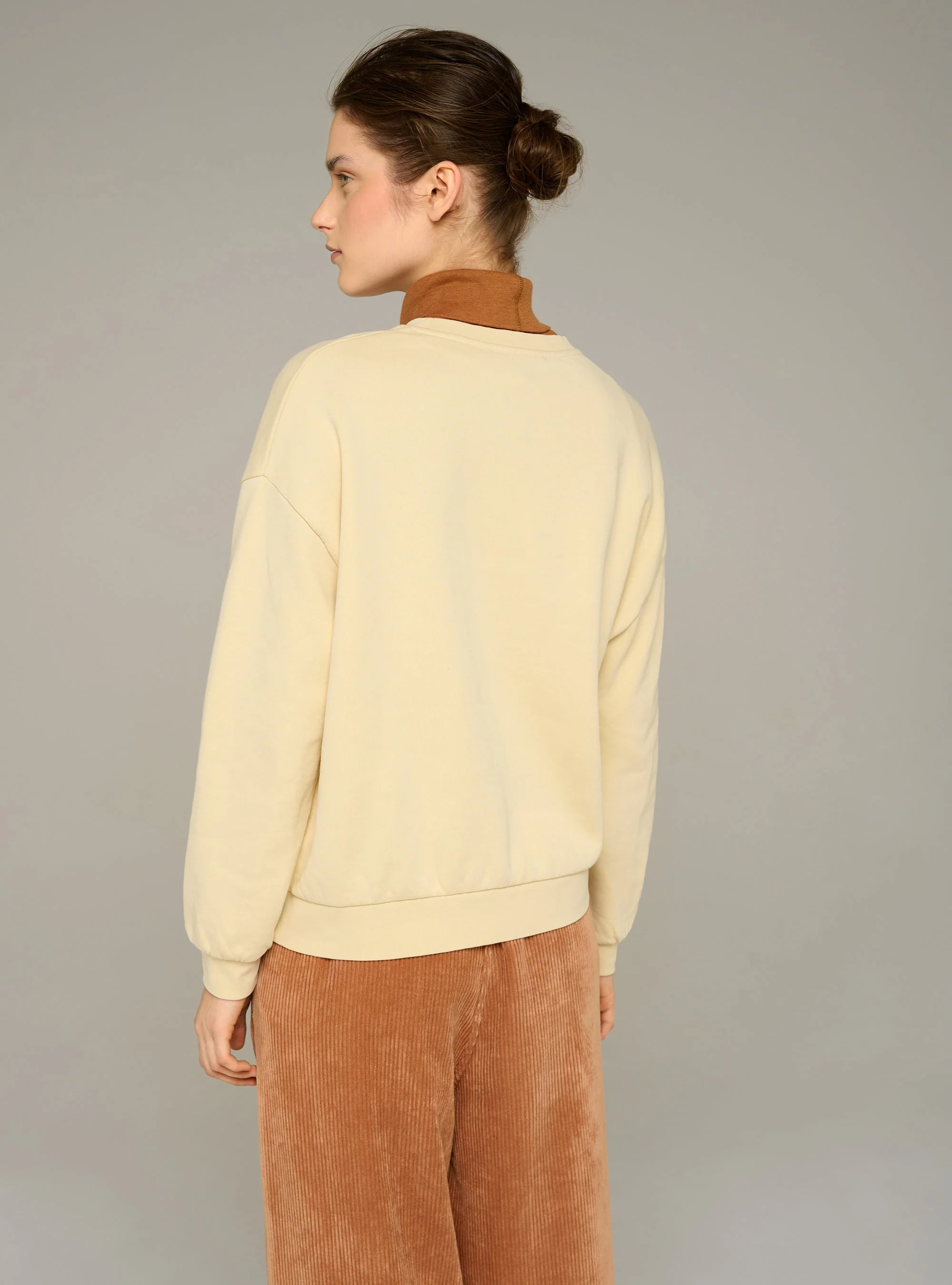 Sweat imprimé oversize en coton biologique - Image 4