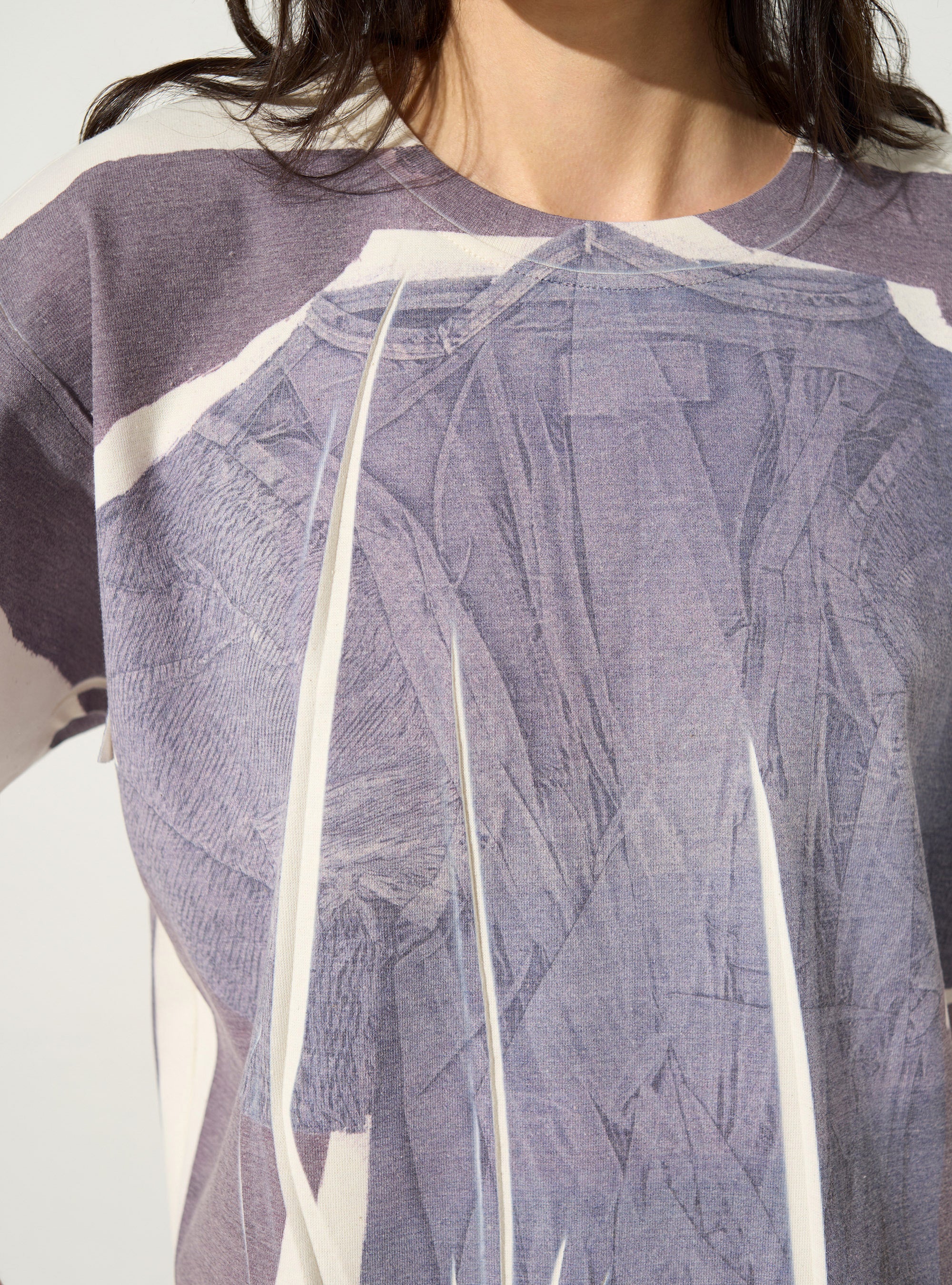 T-shirt ajusté sublimé bleu - Image 3