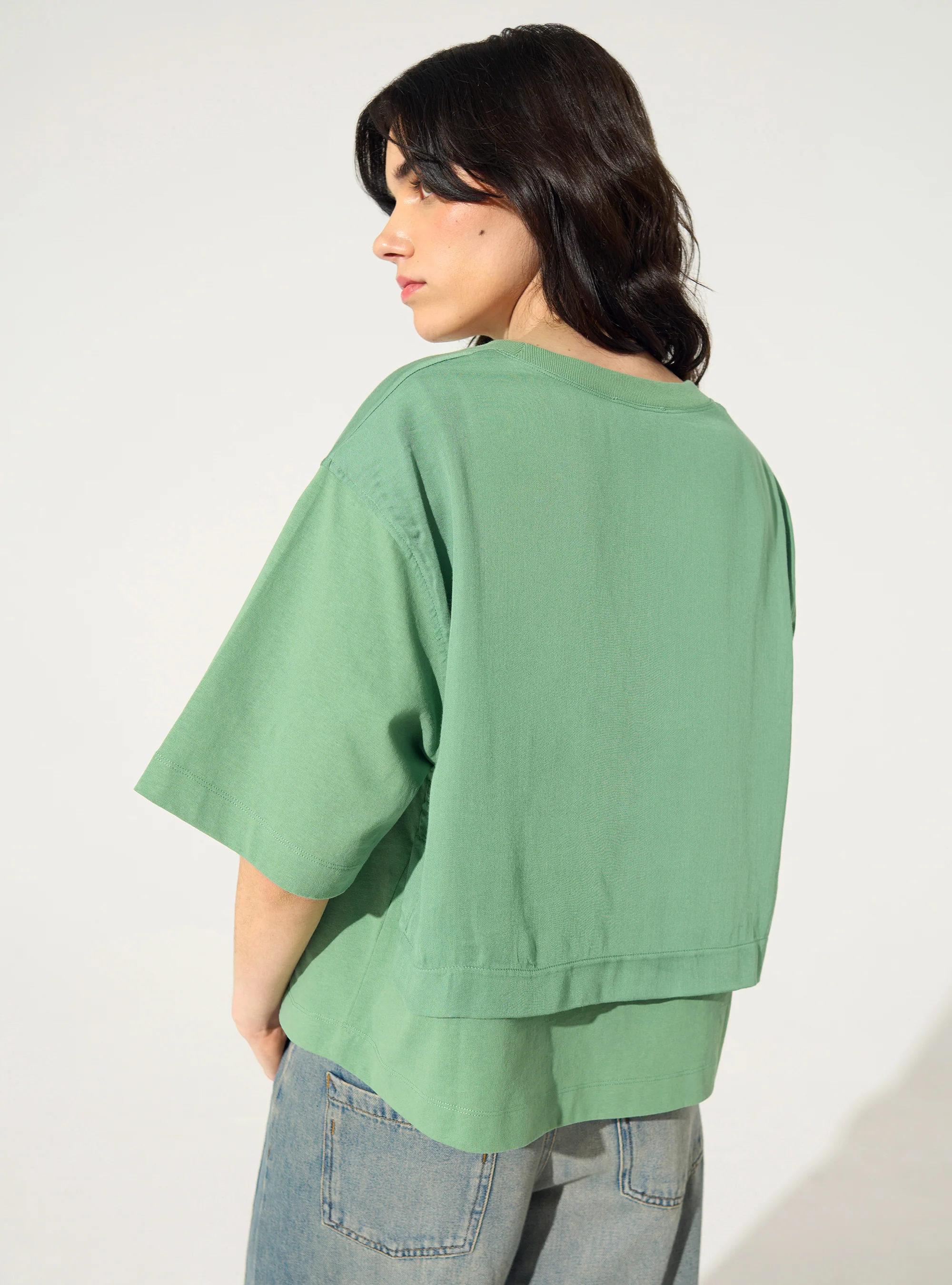 T-Shirt en coton biologique vert - Image 4