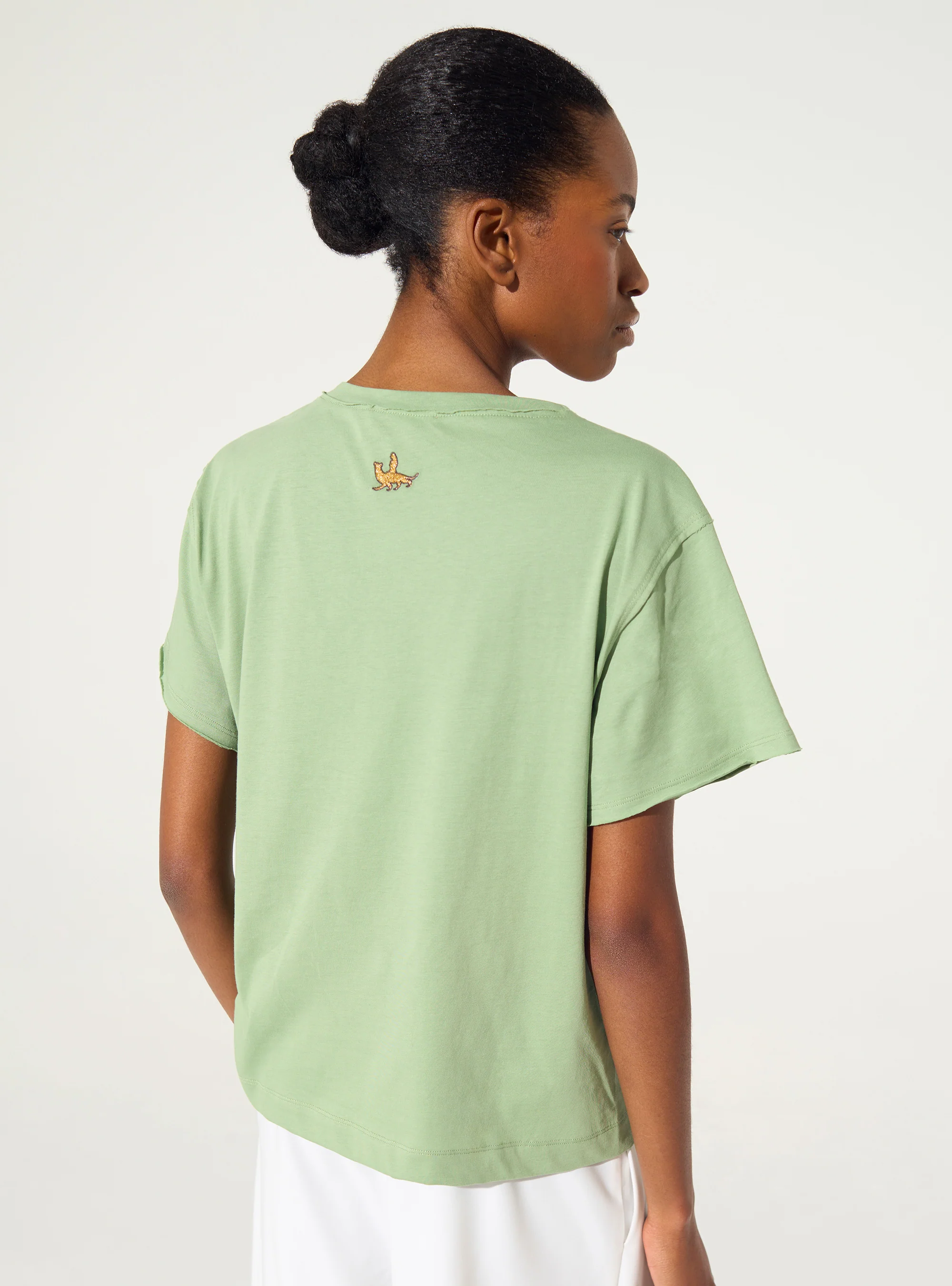 T-shirt en coton biologique vert - Image 4